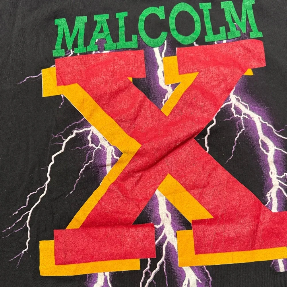 Vintage 90’s Malcom X Rap Tee - Picture 5 of 8